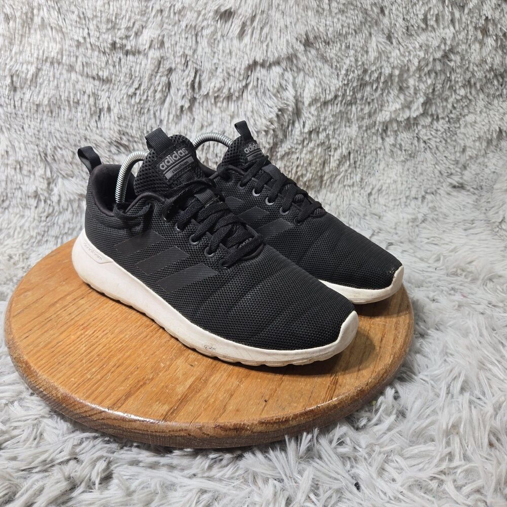 Adidas Cloudfoam Lite Racer Black Low Top Athletic Running Sneaker Womens Sz 8.5